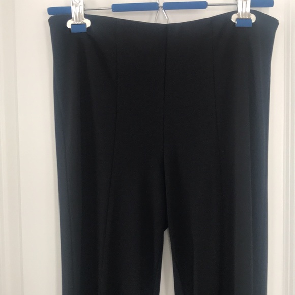 ABS Black Pants with Bottom Slit - Picture 2 of 6